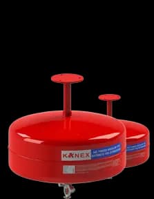 Kanex automatic modular ceiling suspended fire extinguisher with thermal sprinkler bulb